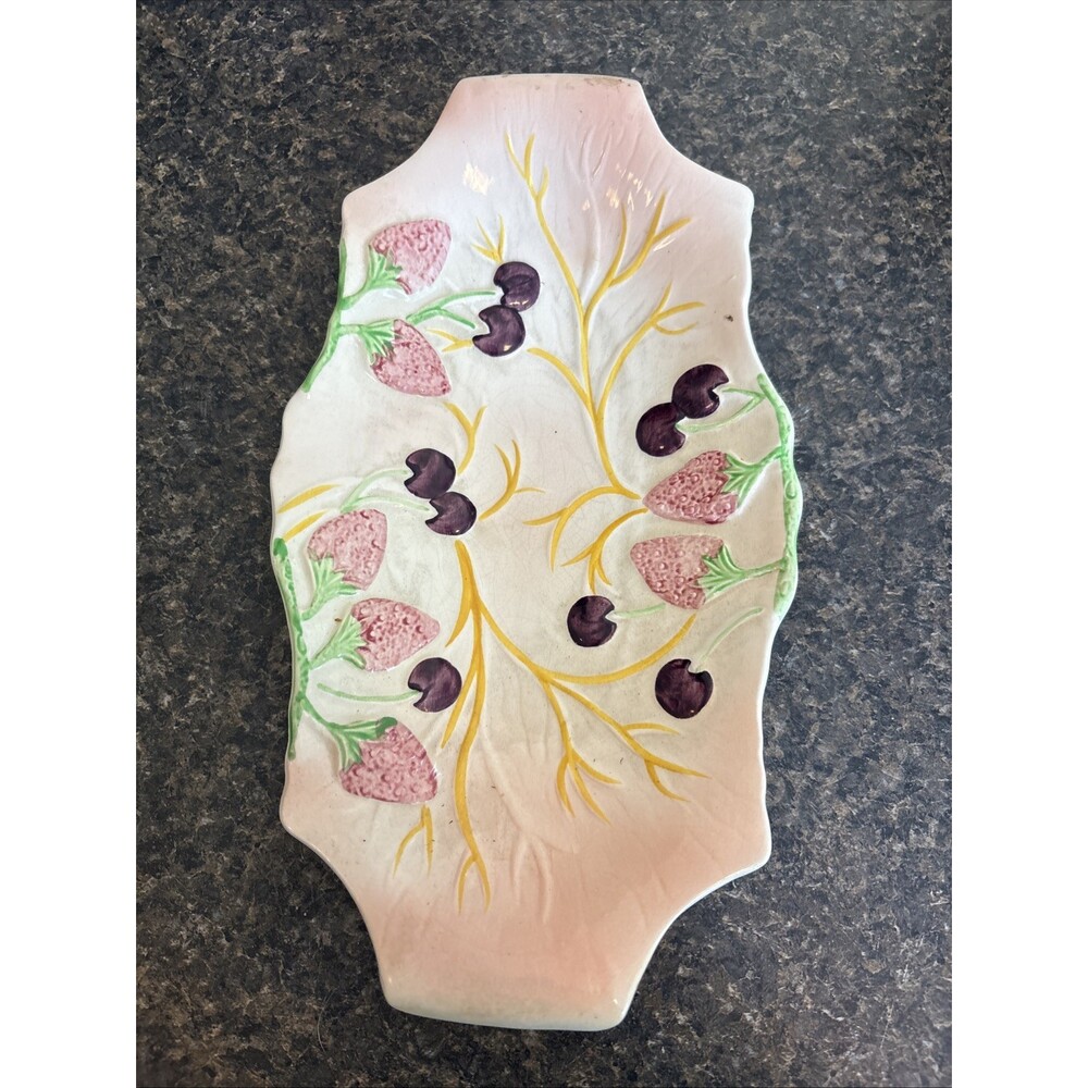 Vintage Avon Ware Hand Painted Ceramic Butterfly Dish Art Deco 1940s